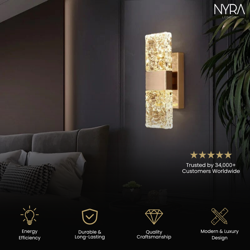 Lampada da Parete Artigianale Regalcrest per Interni Contemporanei