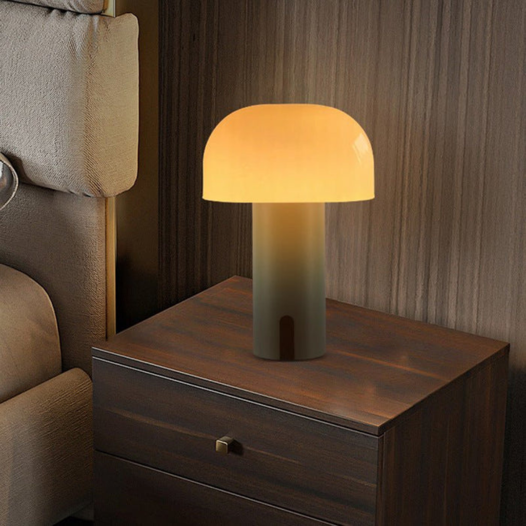 Lámpara de mesa ambiental LED Mushroom para decoración del hogar por Luma