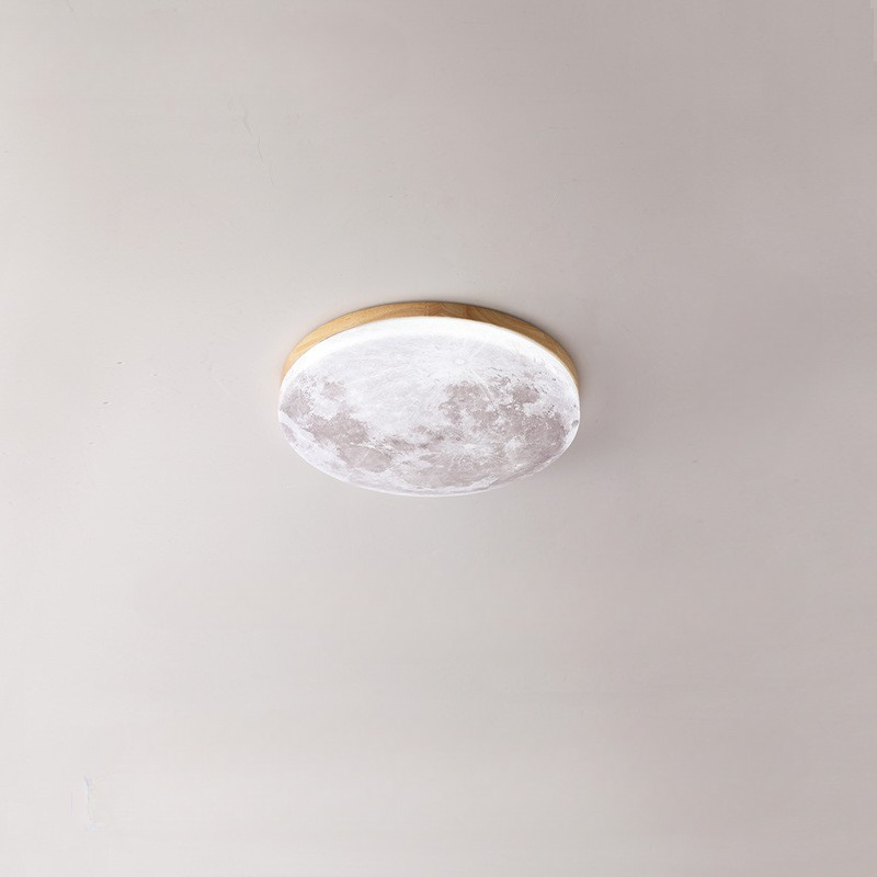 Plafonnier encastré LumaSphere avec éclat chaleureux d'inspiration japonaise pour chambre