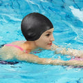 AureaSilk Long Hair Cap Made From Silicone With Built-In Ear Pockets