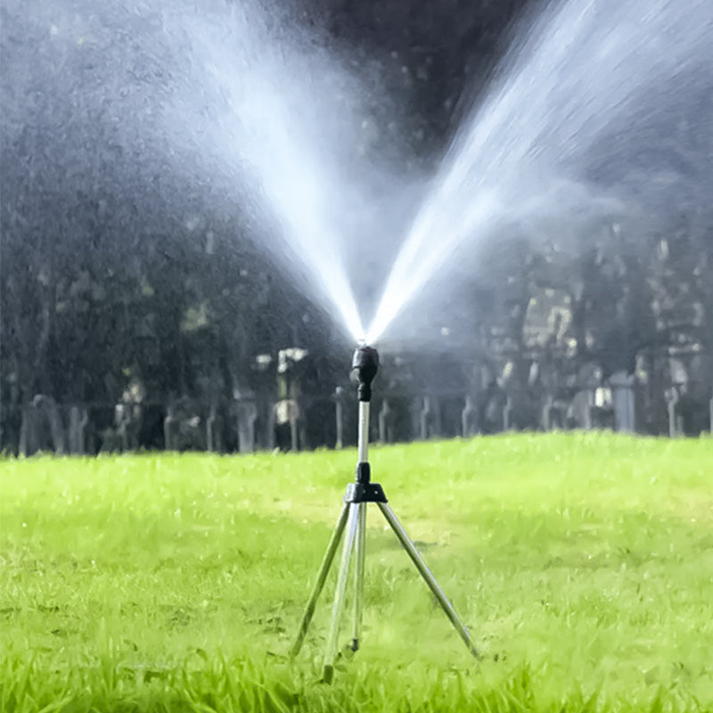 Aspersor de agua giratorio con trípode para cobertura de jardín y patio, fácil de colocar