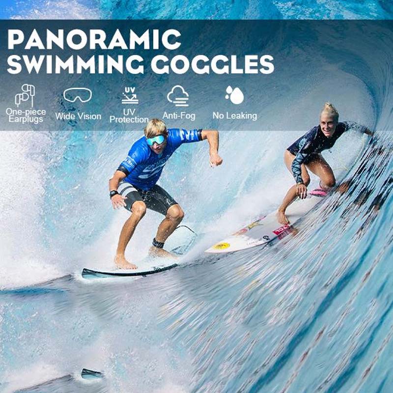 Wide View Anti-Fog Swim Goggles