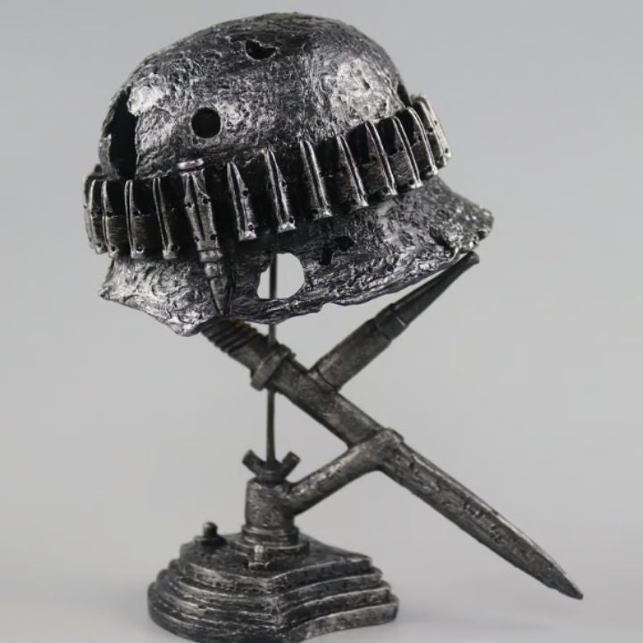 AntiqueLume Steel Helmet Lamp For Historic Home Decor