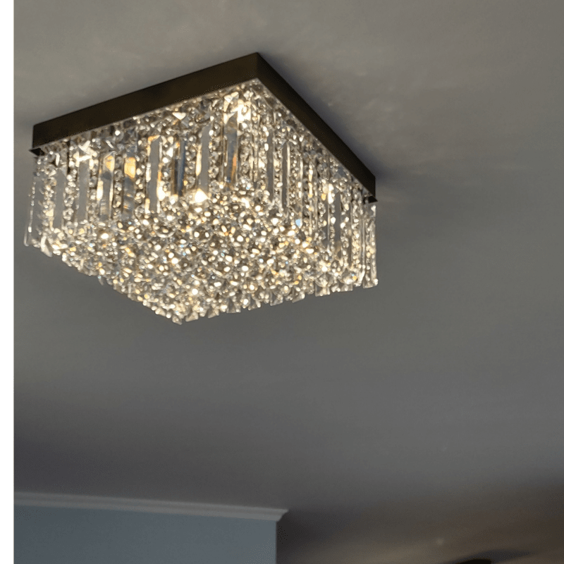Nova Kristalllüster in Gold- und Silber-Finish mit Kristallkugeln