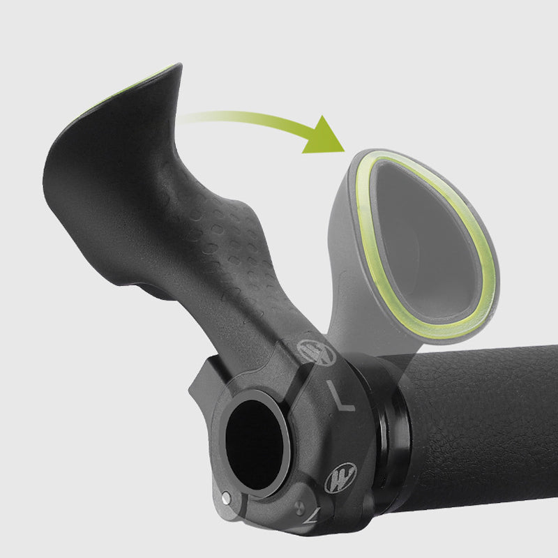 Coppia di impugnature ergonomiche per bici per un allineamento naturale della mano