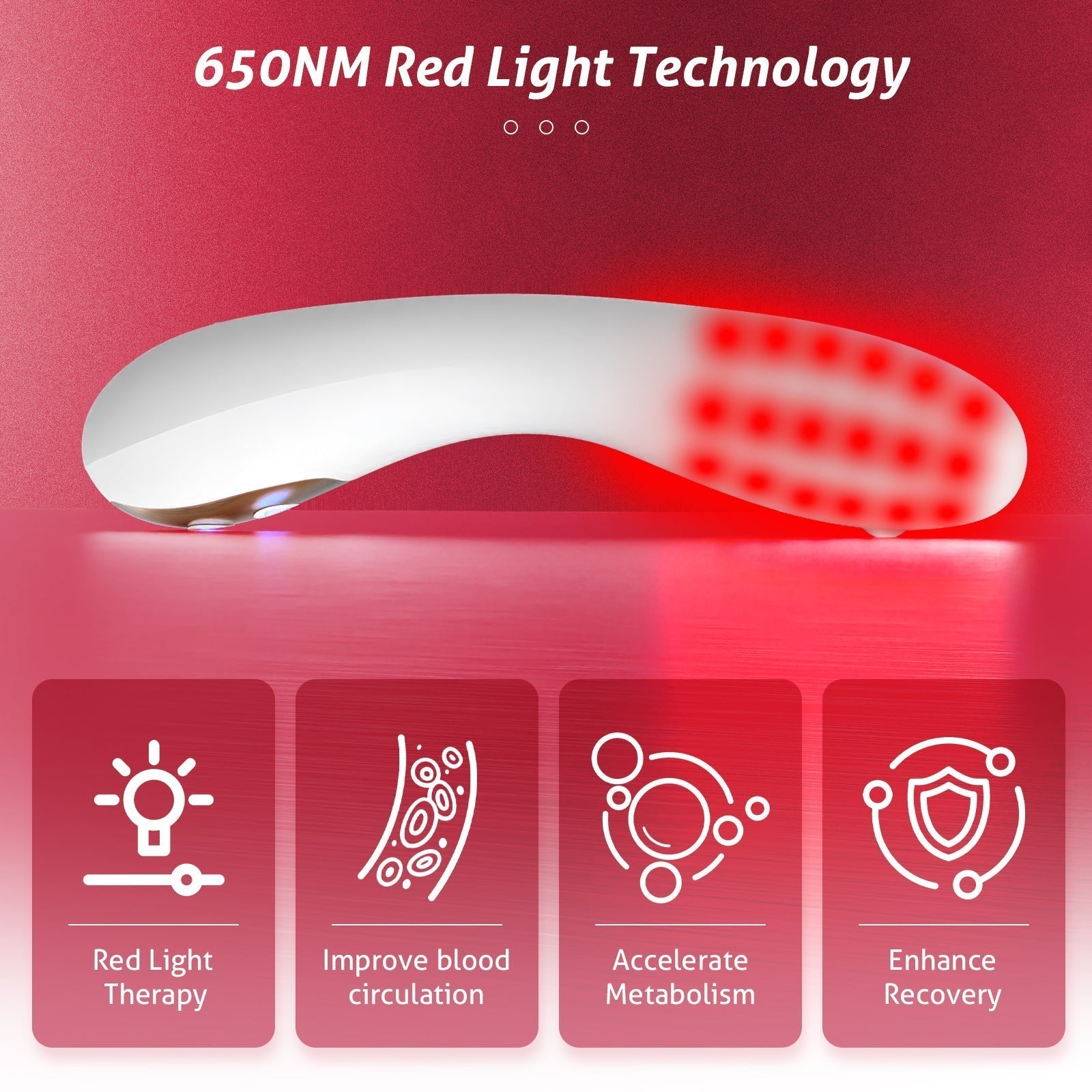 Heated Red Light Wellness Tool For Personal Home Care