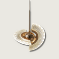 Aurora Orbit LED Pendant Lamp in Iron and Acrylic for Living Room and Bedroom