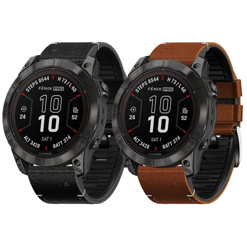 Correa AuroraFlex de cuero y TPU para Fenix 8, 7X y 6X