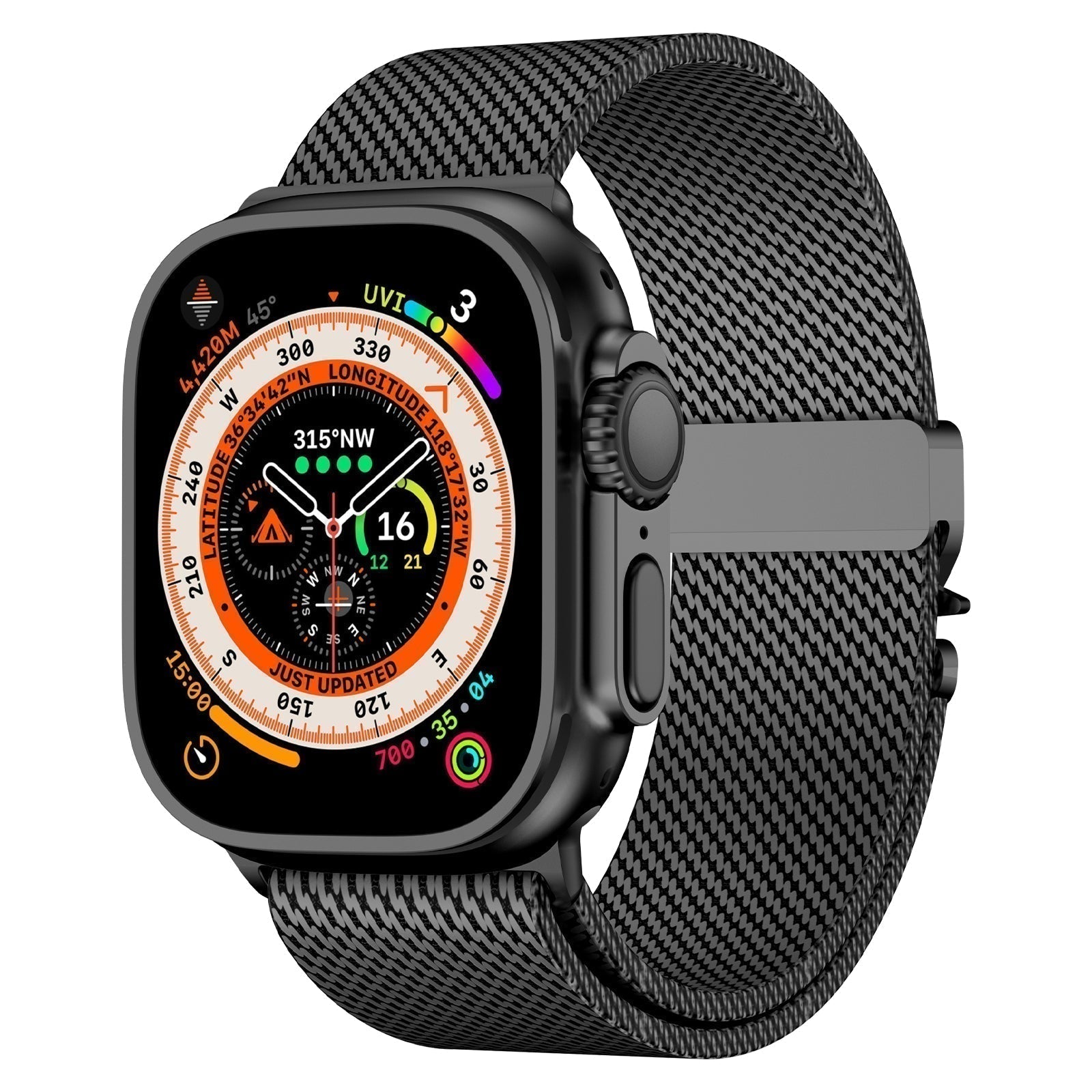Cinturino a Maglia AeroMesh in Acciaio Inossidabile per Apple Watch