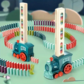 Treno Aurora Domino della linea Montessori con gioco automatico delle pietre