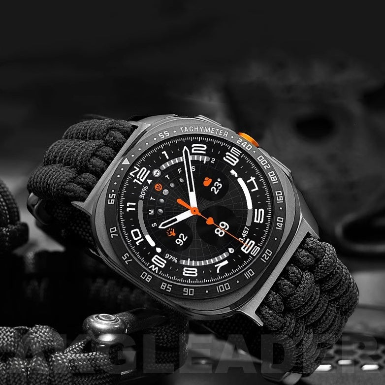 PeakGuard nylon geweven band voor Galaxy Watch Ultra