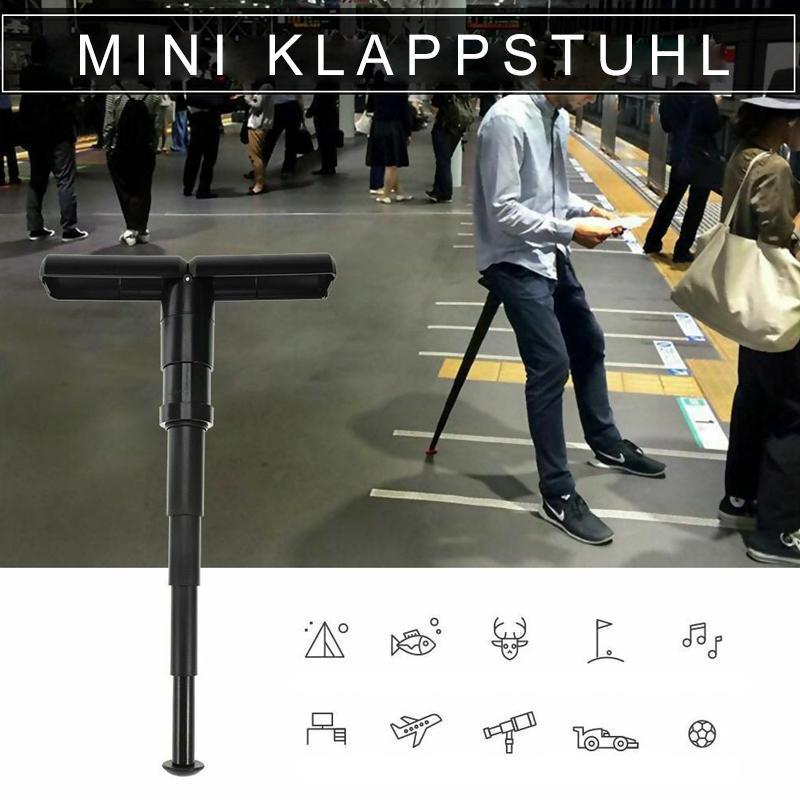 Compact Portable Folding Chair For Queuing, Travel, And Events