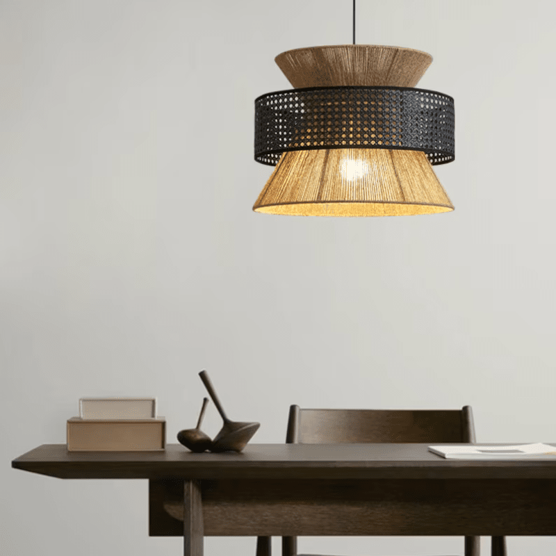 Kairoa Henneptouw Hanglamp Japanse Geïnspireerde Kroonluchter