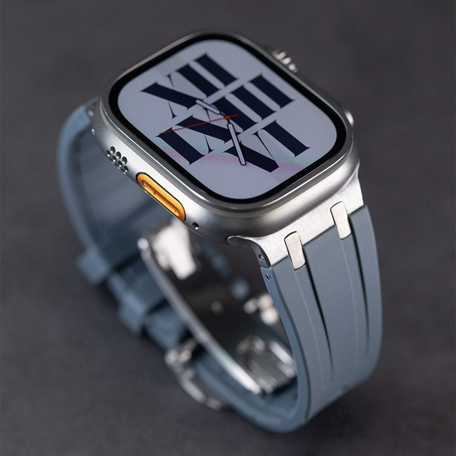 Bracelet en silicone NovaLink pour Apple Watch avec adaptateur en titane