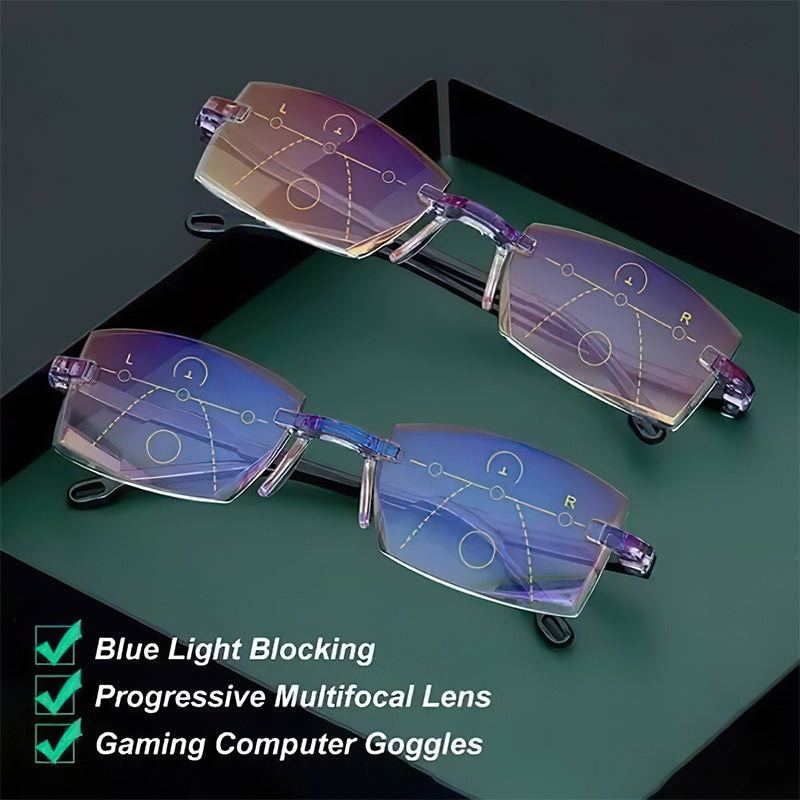 Sapphire Reading Glasses With Dual Focus And Anti Blue Light High Hardness 2024