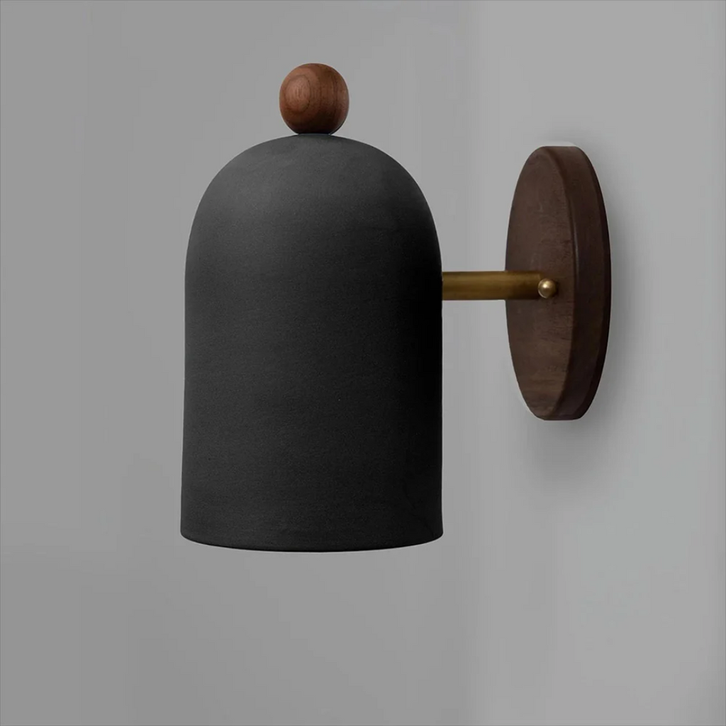 AuroraCraft Vintage Wall Lamp in Iron and Solid Wood for Bedroom and Living Room