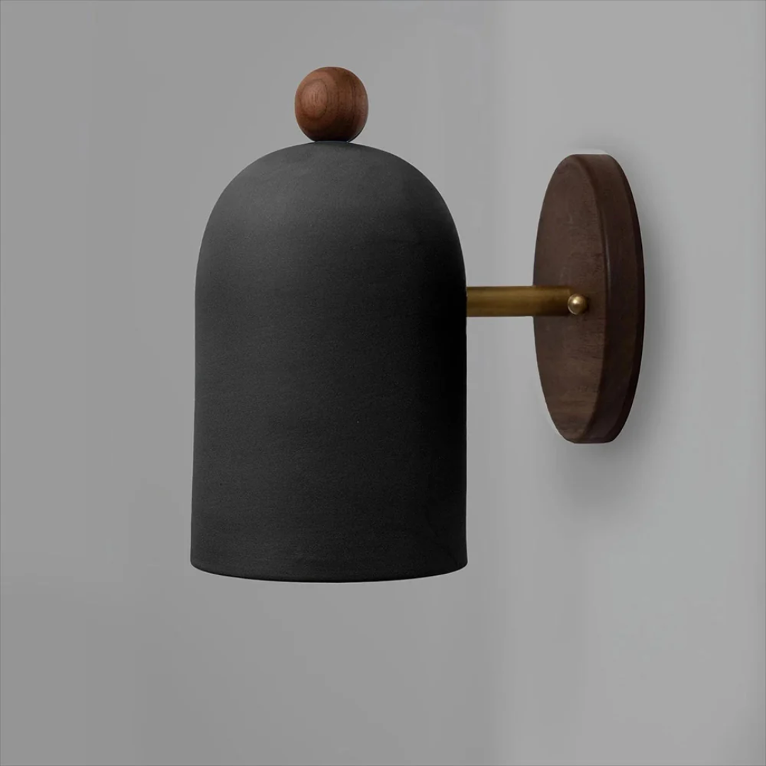 AuroraCraft Vintage Wall Lamp in Iron and Solid Wood for Bedroom and Living Room