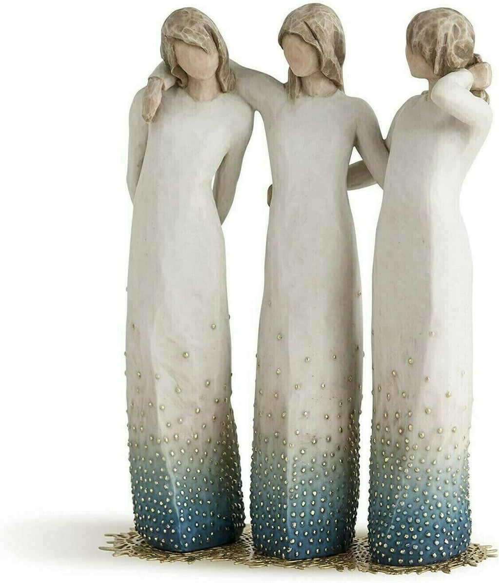 By My Side Hand-Painted Figurine Celebrating Friendship And Support