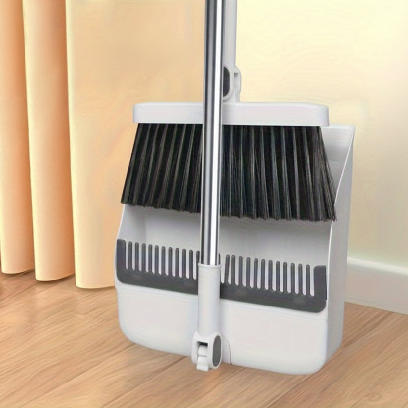 Set Scopa a Manico Lungo Rotante Cleansweep Pro e Paletta con Denti a Pettine