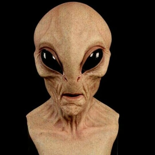 Realistic Alien Mask – Latex and Silicone Halloween Mask for Cosplay and Parties