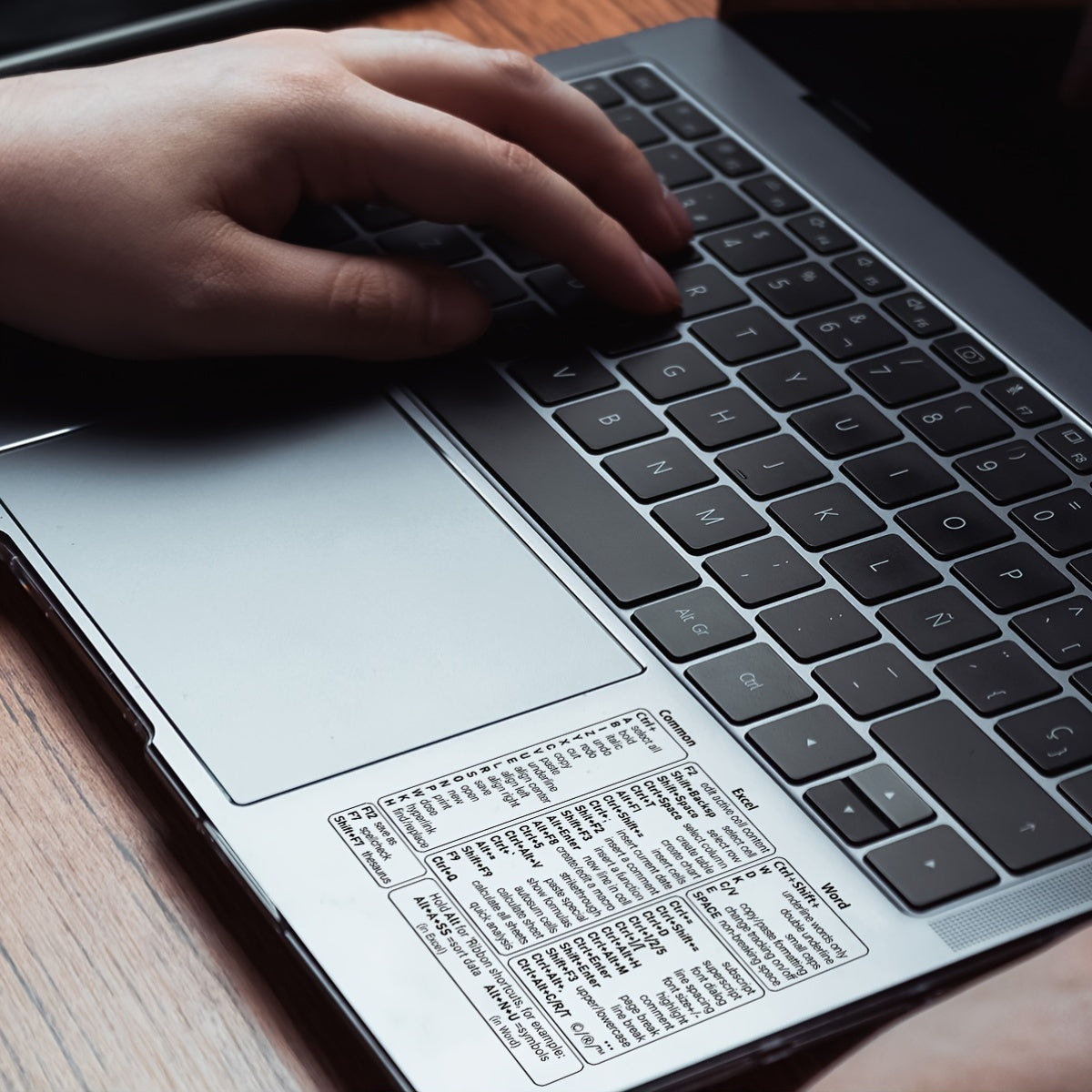 Przezroczysta nakładka PVC Keysmart do skrótów klawiaturowych w Excelu, Wordzie i Windows
