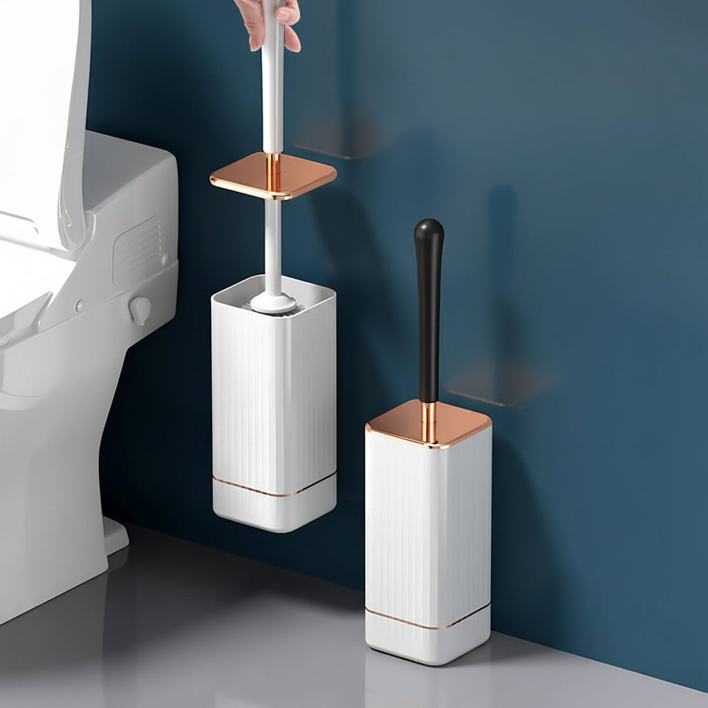 Bathoria Durable Holder for Cleaning Brush in Bathroom