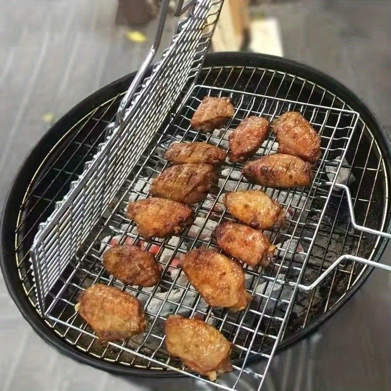 Grilovací koš GrillGrid s velkou kapacitou pro rovnoměrné venkovní grilování