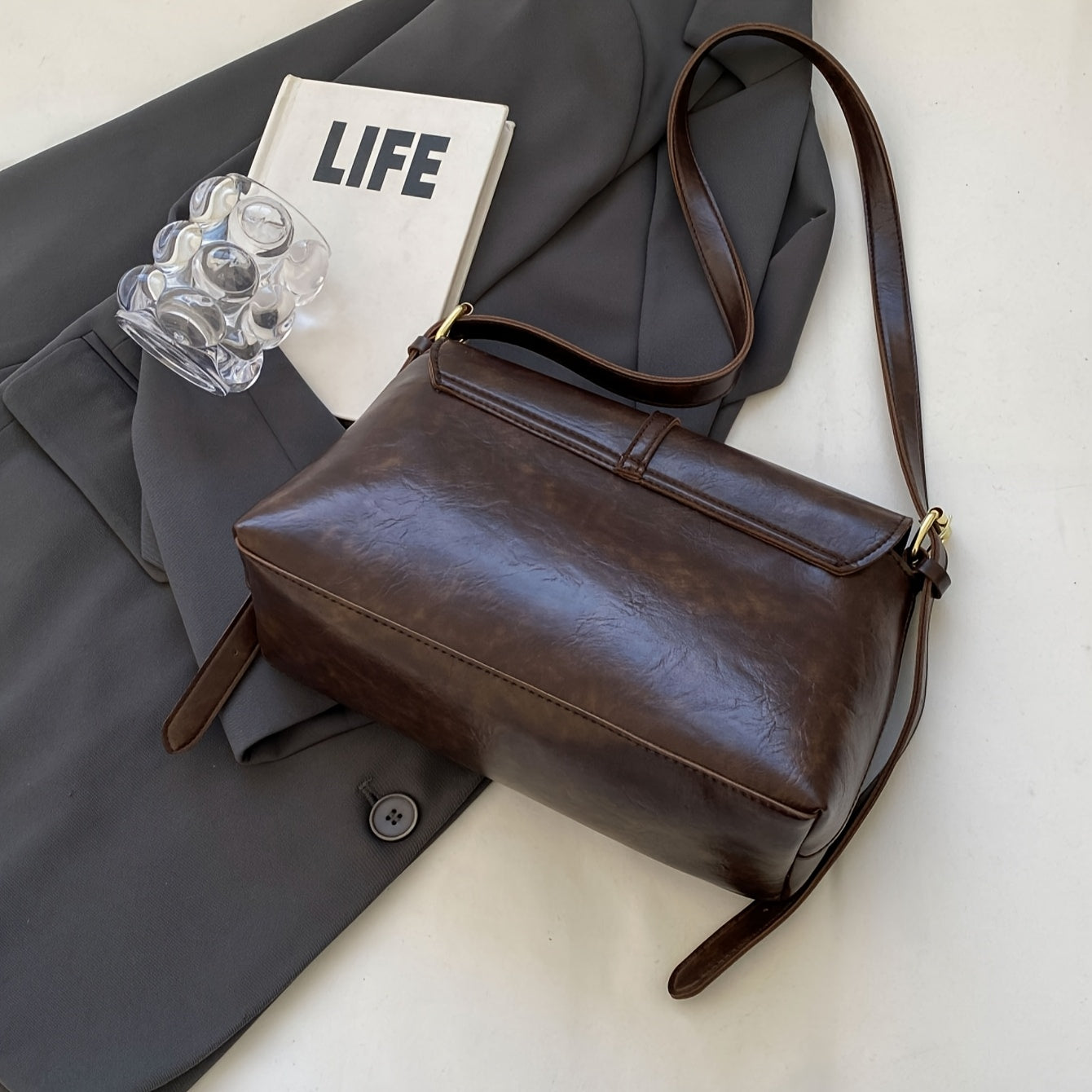 Nova Everyday Satchel With Flap For College Life And Party Nights
