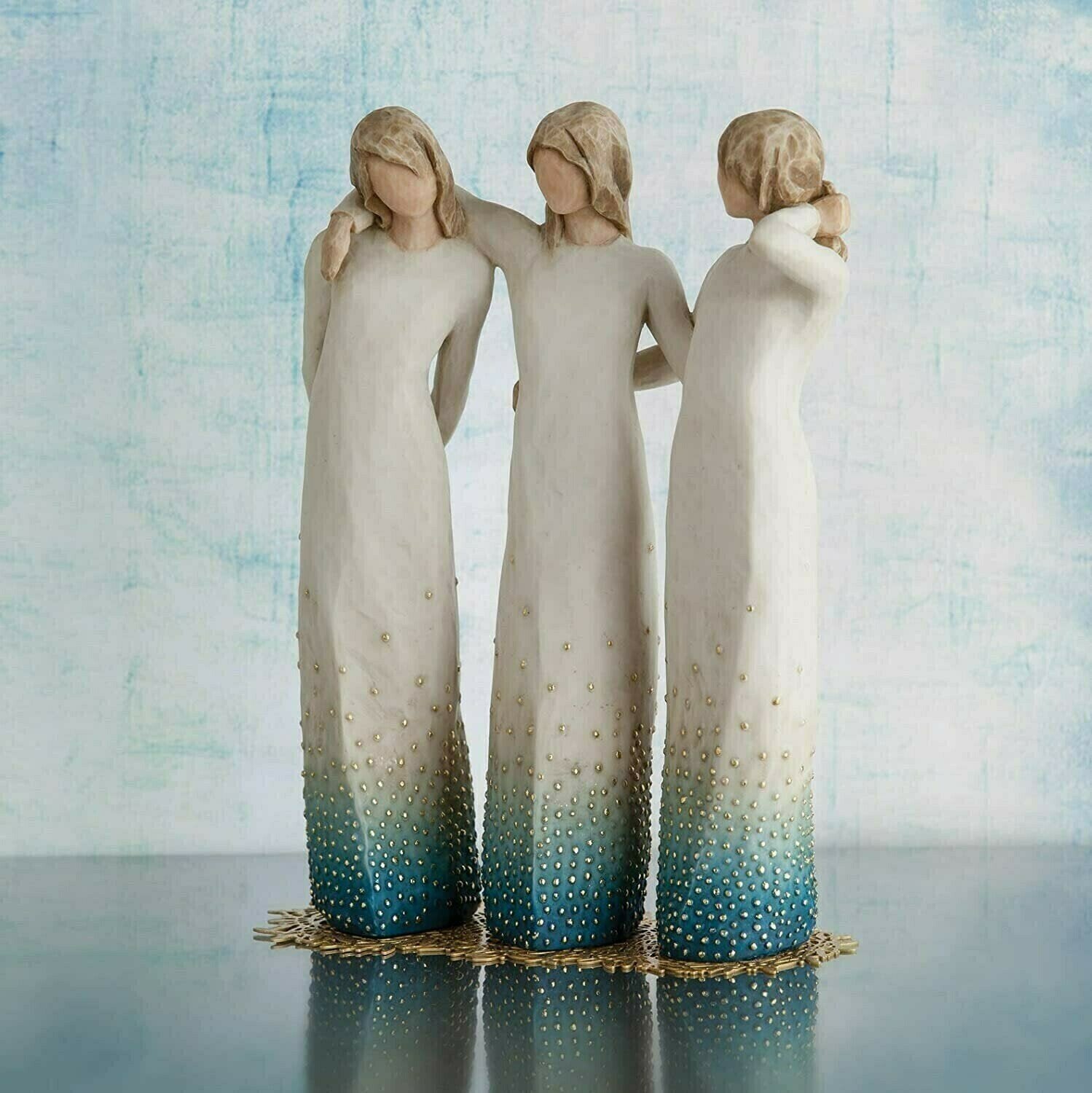 By My Side Hand-Painted Figurine Celebrating Friendship And Support