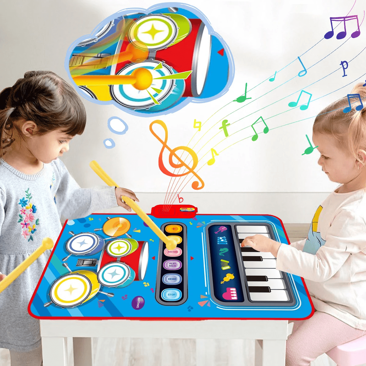Alfombra Musical Interactiva SonataPlay Para Niños Con Cinco Instrumentos Desarrolla Habilidades Motoras