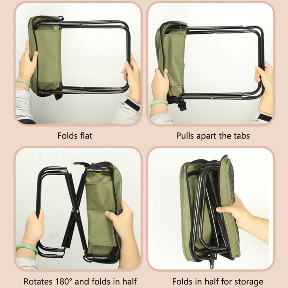 Featherlight All-In-One Chair Bag With Backpack Seat That Folds