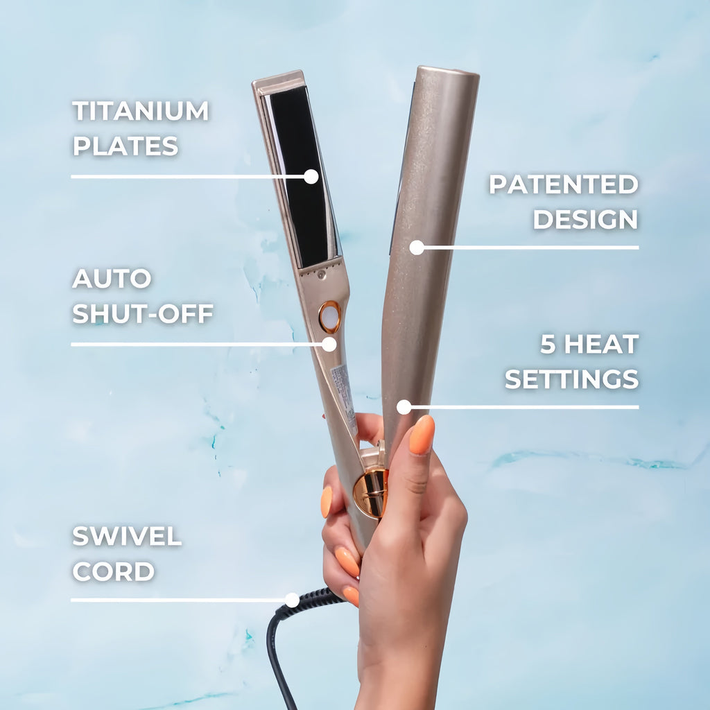 NovaBeam 2-In-1 Hair Styling Tool For Straightening Or Curling