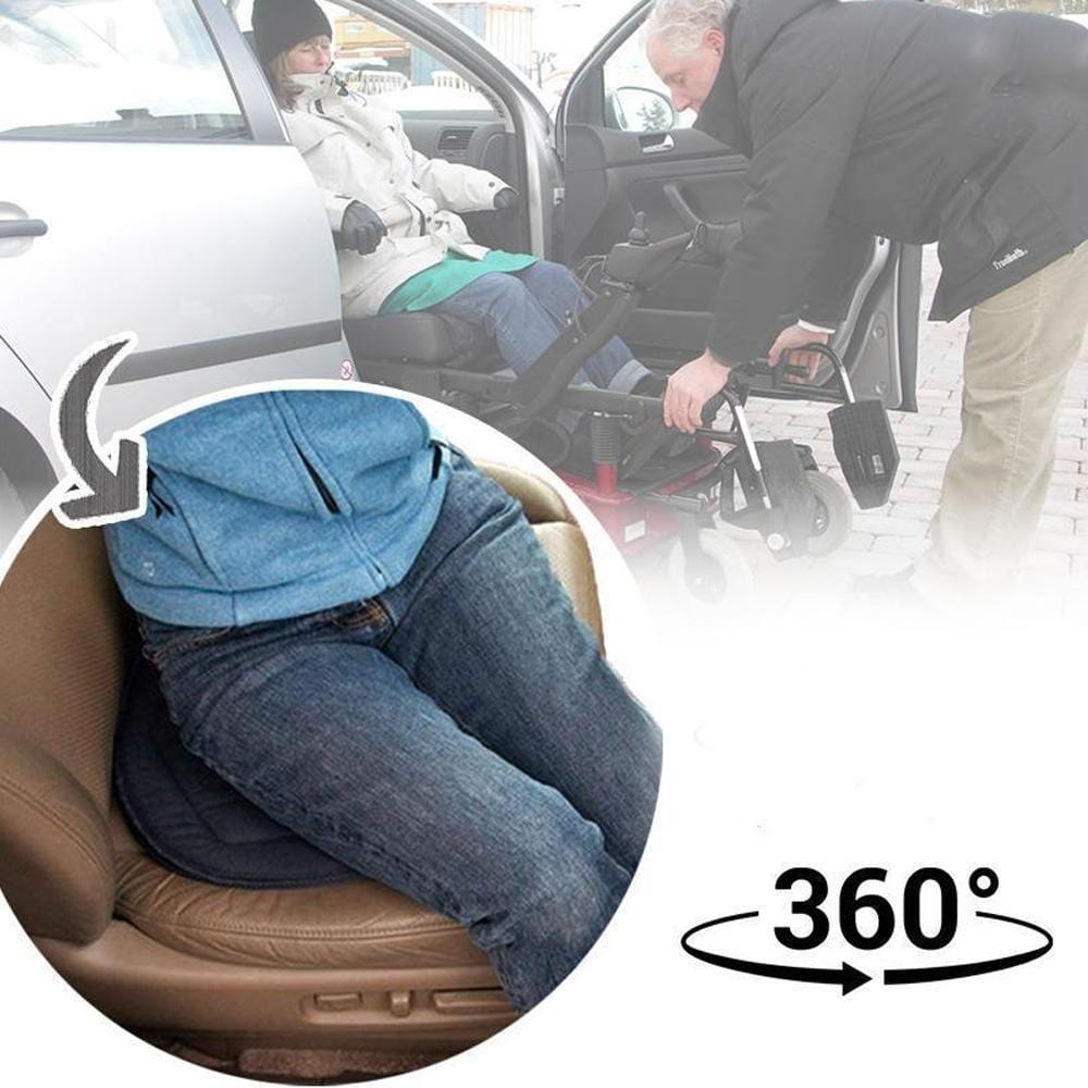 TurnEase 360度回転シートクッション（車用、オフィス用、家庭用）