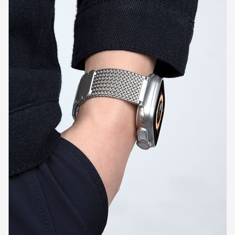 Aurora Braided Magnetic Strap For Smartwatch Stainless Steel Band