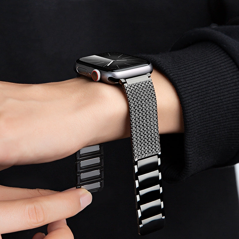 Aurora Braided Magnetic Strap For Smartwatch Stainless Steel Band