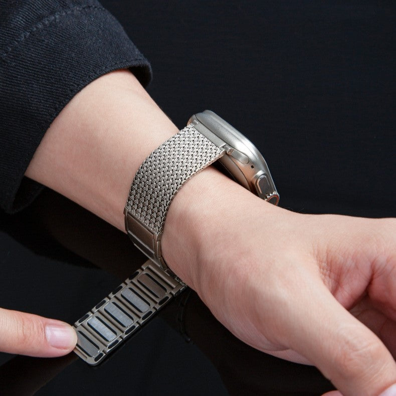 Aurora Braided Magnetic Strap For Smartwatch Stainless Steel Band