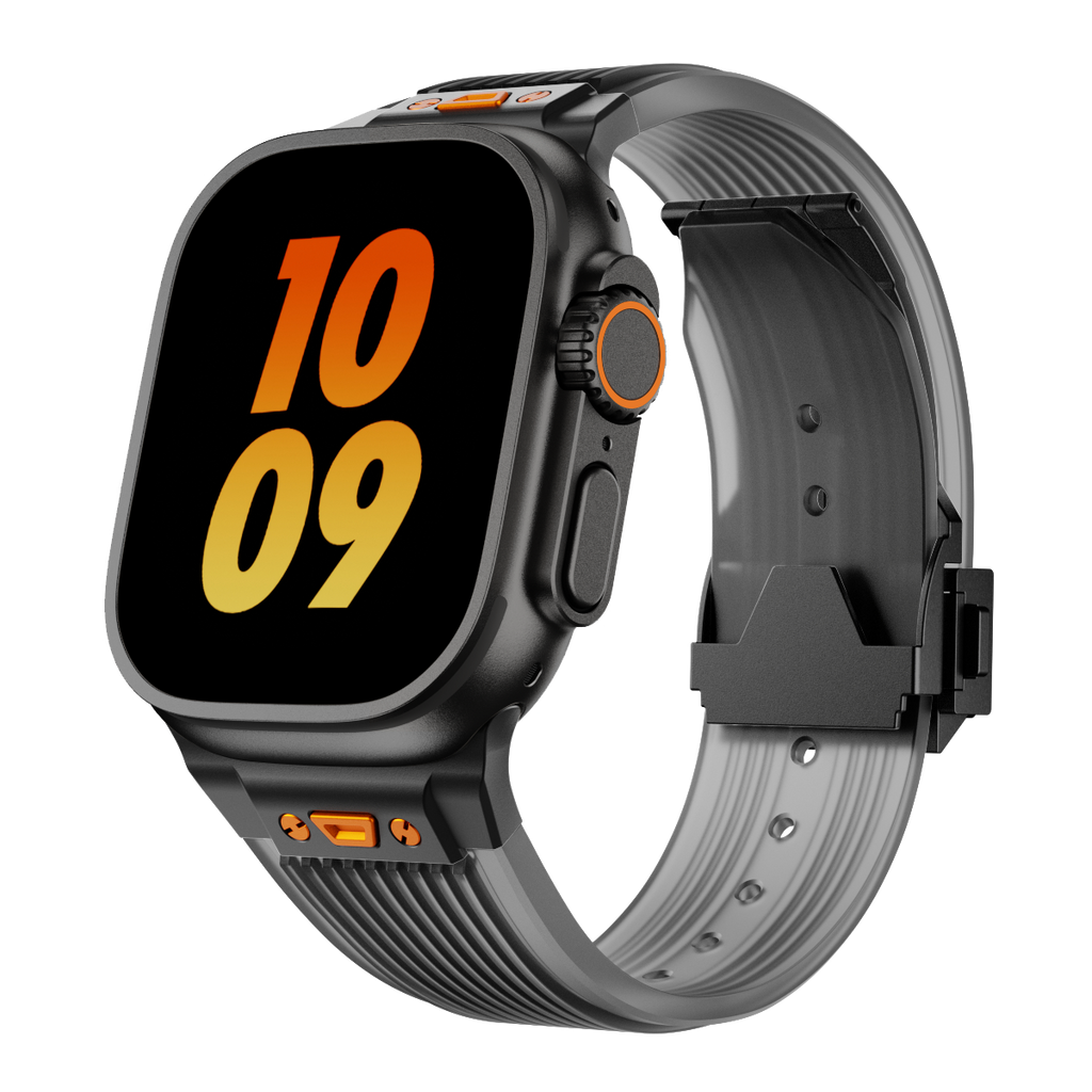 Bracciale in silicone traslucido RM per Apple Watch