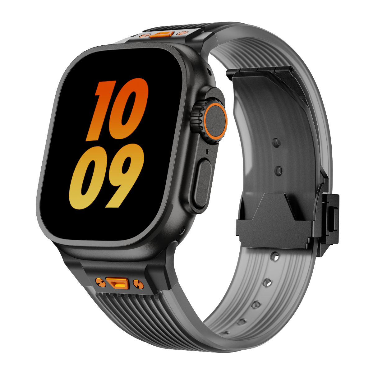 Bracciale in silicone traslucido RM per Apple Watch