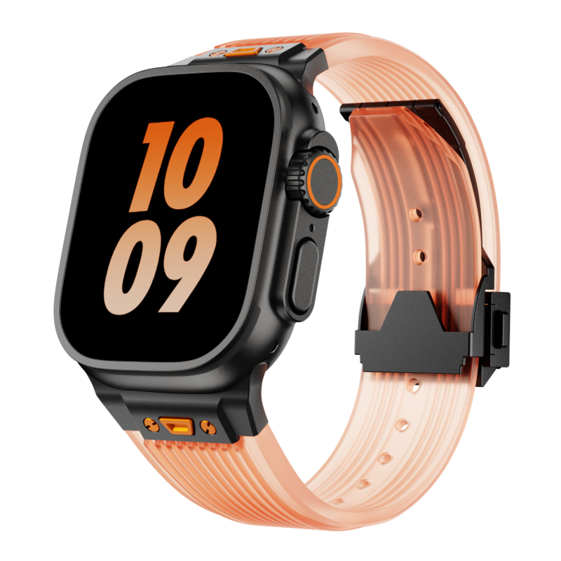Bracciale in silicone traslucido RM per Apple Watch