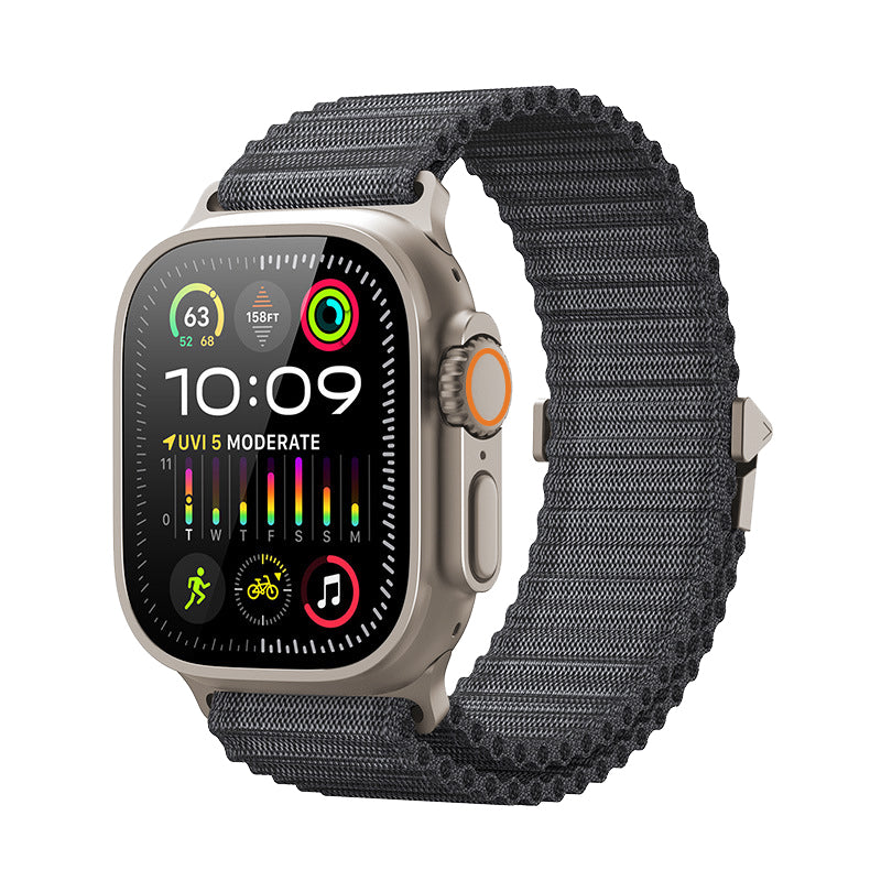 Apple Watch doppellagiges gewebtes Armband für ganztägigen Komfort