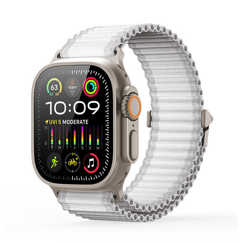 Apple Watch doppellagiges gewebtes Armband für ganztägigen Komfort