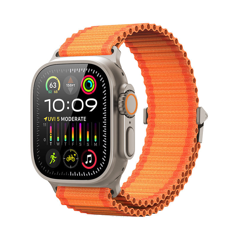 Apple Watch doppellagiges gewebtes Armband für ganztägigen Komfort