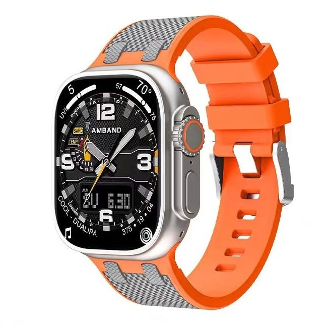 VeloraFlex dvoubarevný silikonový řemínek pro Apple Watch Comfort Fit