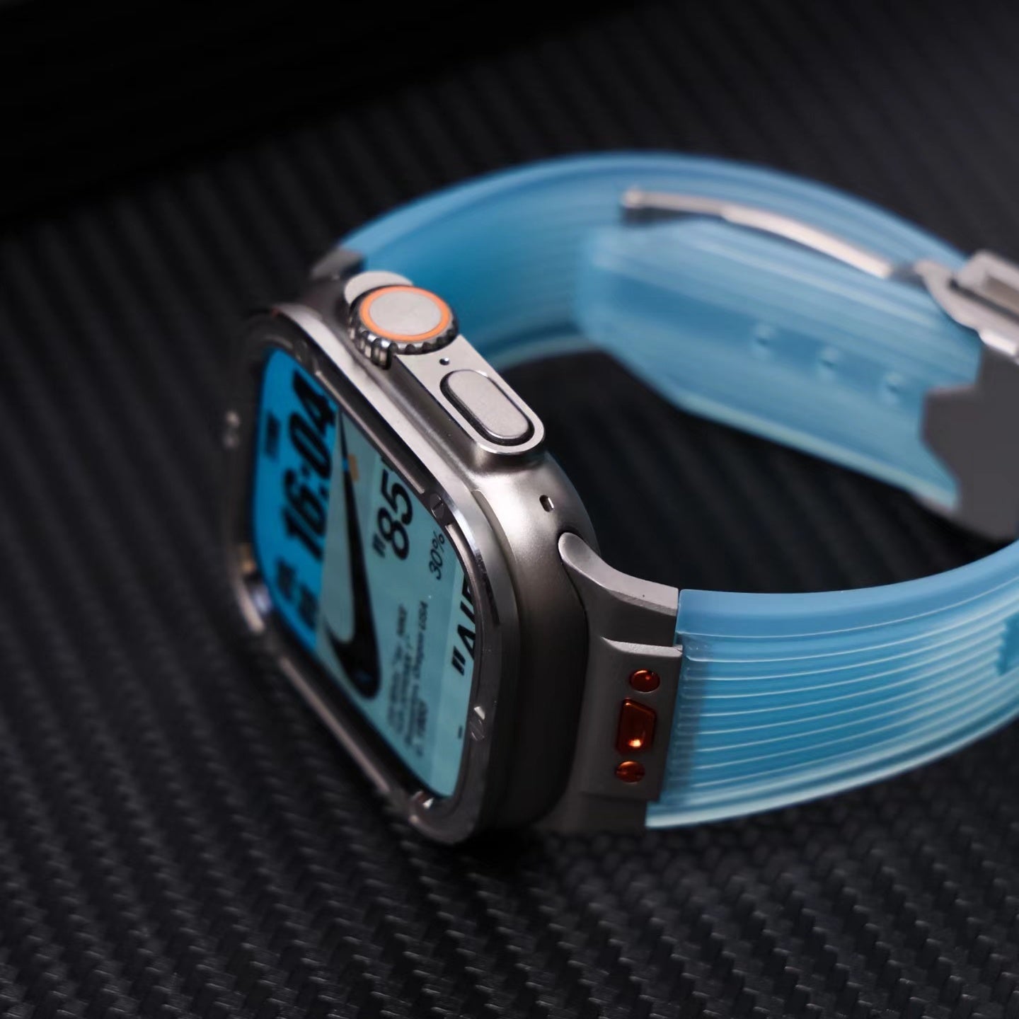 NovaFlex Şeffaf Silikon Kordon Apple Watch için