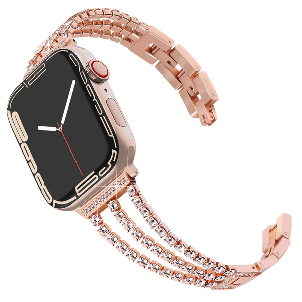 LumaLink diamantarmbånd for smartklokke i rustfritt stål