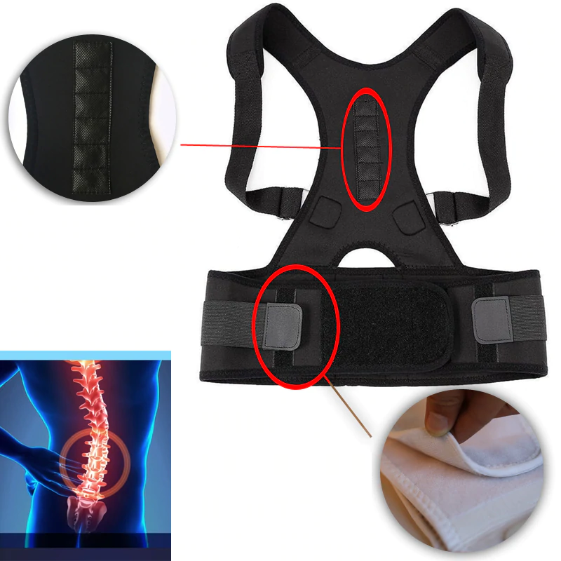 BackPosture Pro unterstützende Haltungskorrektur mit Magneten für den täglichen Gebrauch