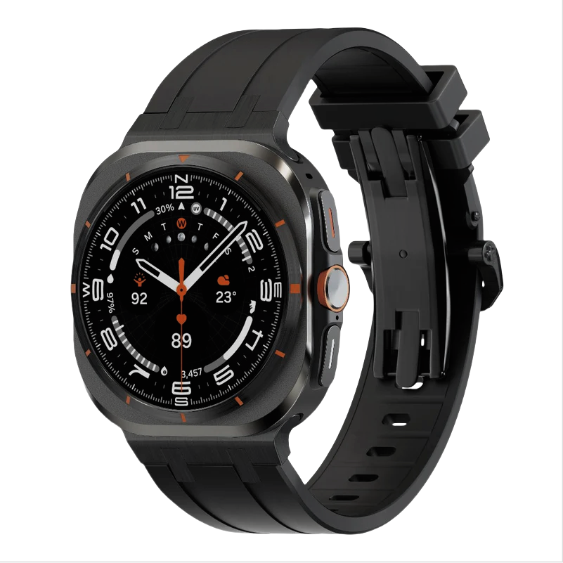 NovaFlex silikonearmbånd titaniumadapter til Samsung Watch Ultra