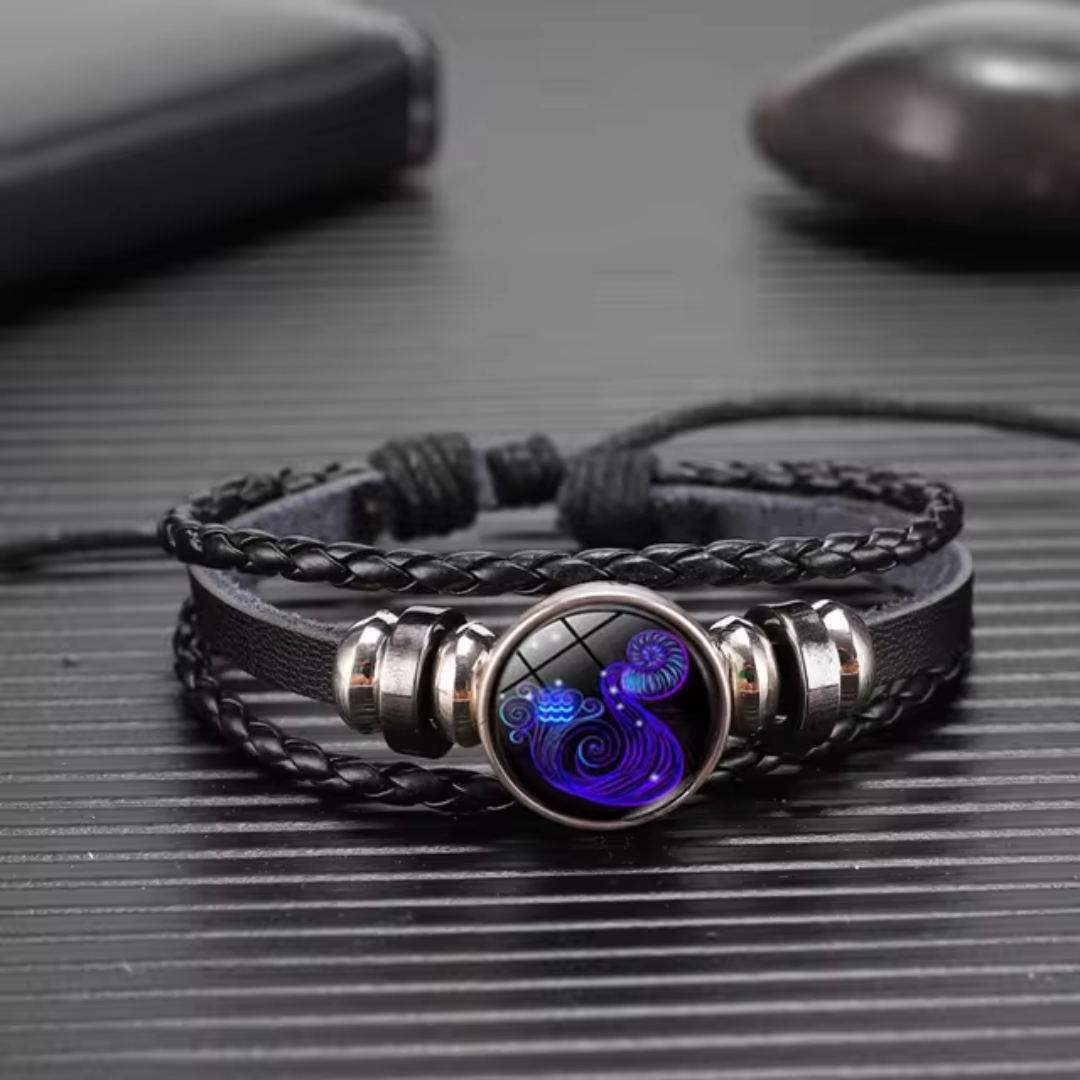 Zodiac-Armband für tägliche Ruhe und Ausgeglichenheit, fördert Frieden und Glückseligkeit