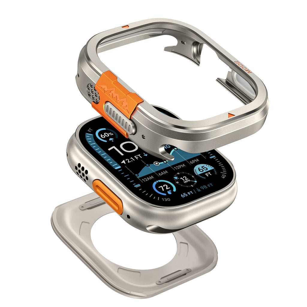 Custodia in metallo robusta Alpine per la protezione dell'Apple Watch