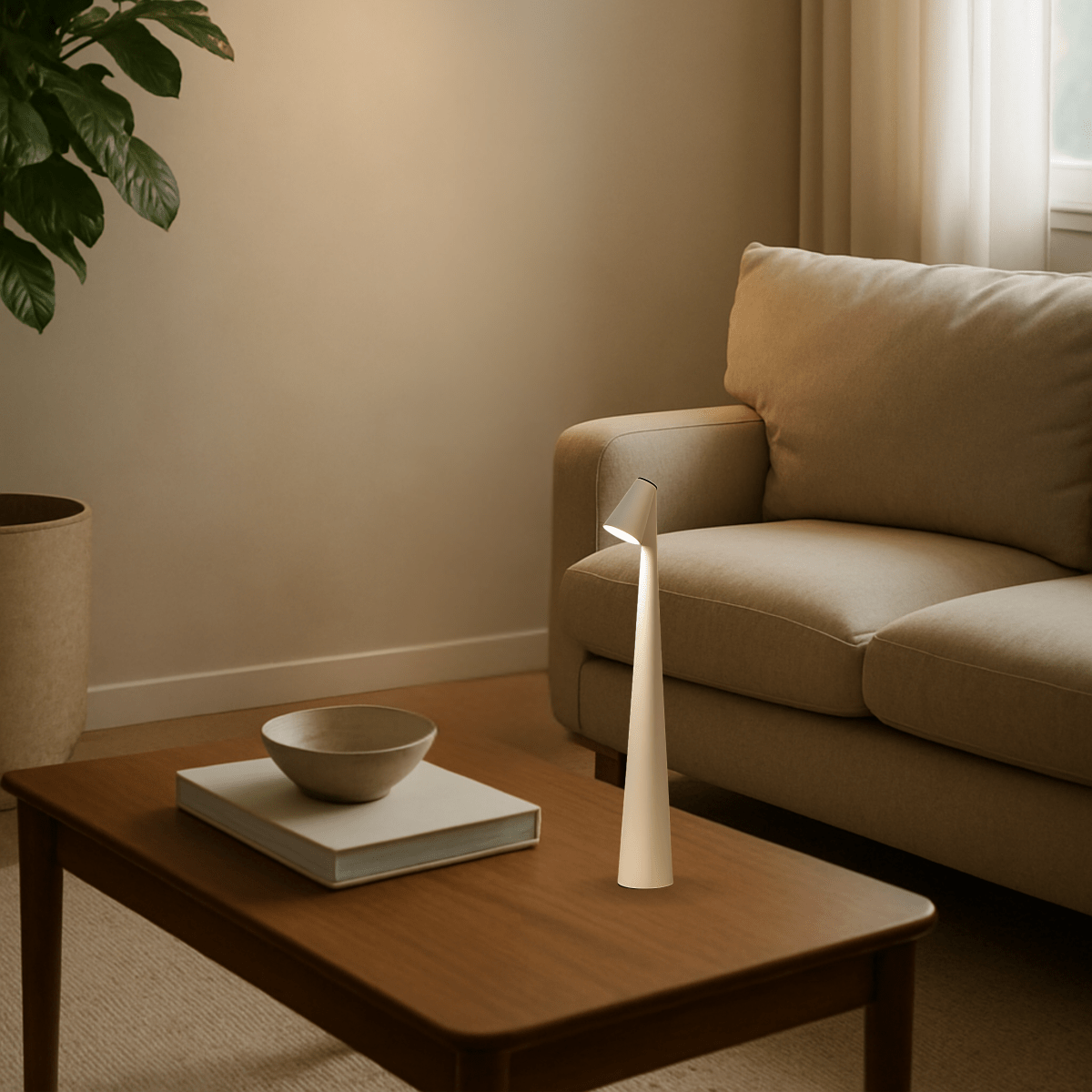 Rechargeable Cordless Table Lamp For Indoors Or Outdoors, Stylish And Practical